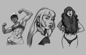 etude dessin digital