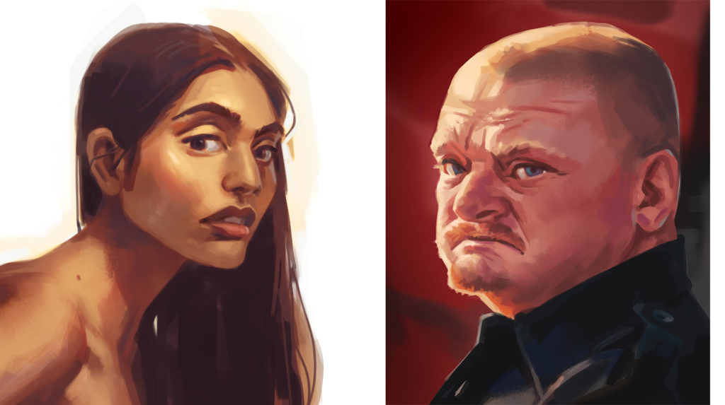 etude de portraits