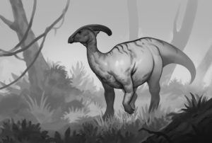 parasaurolophus illustration d un dinosaure