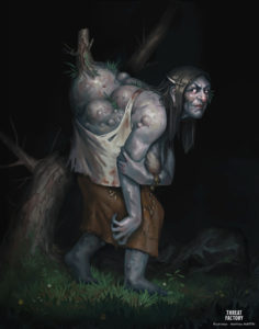 illustration de jeu de role jdr guenaude dans le marais