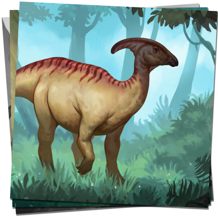 illustration dinosaures et créatures