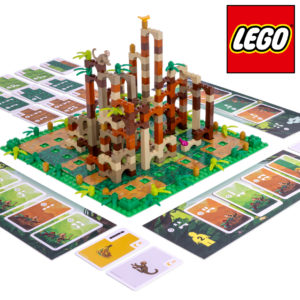 Board game illustration lego monkey palace