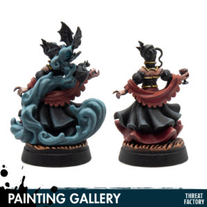 vampire lady peinture figurine impression 3D d&d