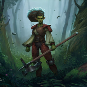 tymora, personnage de D&D illustré en digital painting