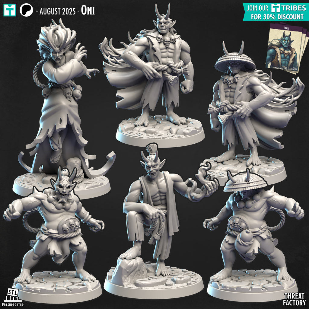 Oni 3D render sculpt