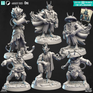 Oni 3D render sculpt