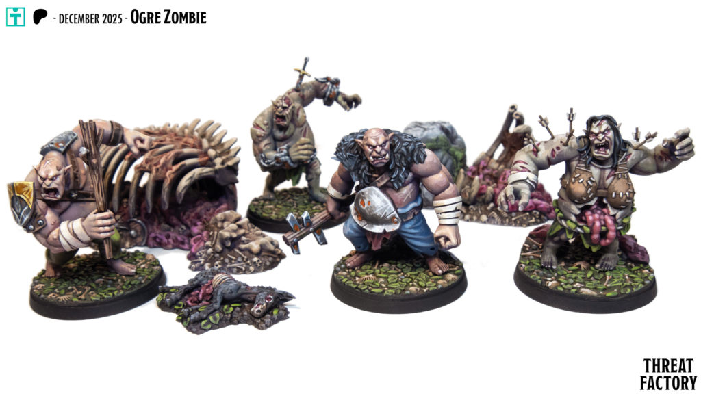 ogre et ogre zombie, figurines sculpture impression 3D et peinture
