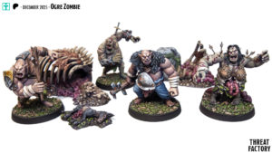 ogre et ogre zombie, figurines sculpture impression 3D et peinture