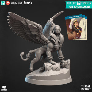 figurines miniatures sphinx d&d dungeons and dragons sculpture et impression 3D
